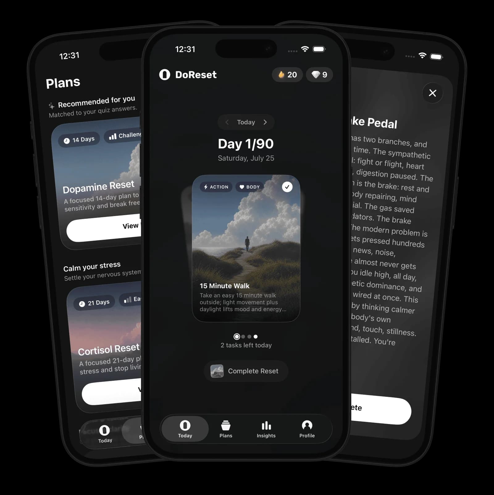 Do Reset App Mockup